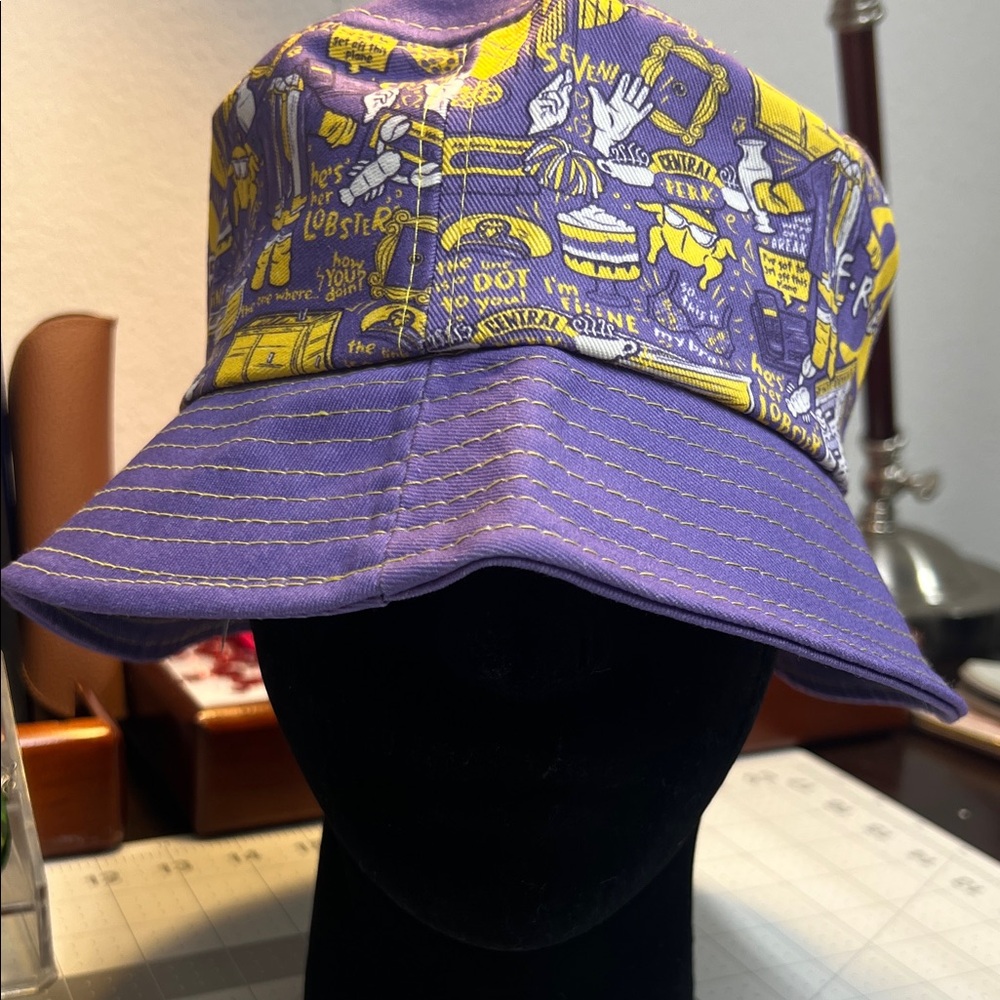 Warner Bros. Purple and Yellow Graphic Bucket Hat